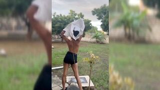 Ugandan Girl Diane Being Naughty Outside