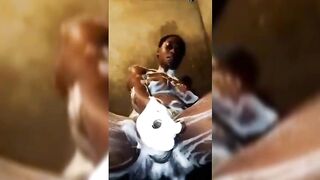 Chioma Using Big Bottle In Her Pussy