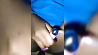 Ugandan Lady Barbara Enjoying Dick And Vibrator