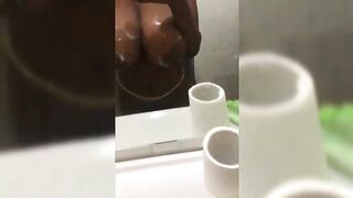 Johannesburg Babe Showing Cum On Her Boobs