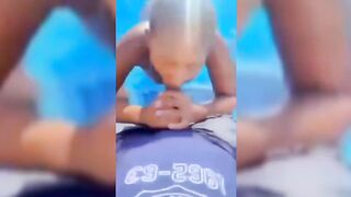 Grace Giving Blow Job In Swimming Pool