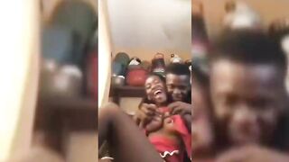 Lagos Boy Playing Naughty With Girlfriend