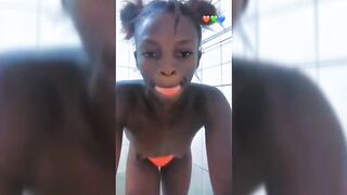 Accra Girl Annie Dancing In Bathroom