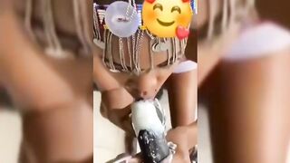 Licking Ice Cream From His Dick