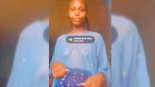 Benin Girl Jenny Showing Breast On Transparent Cloth