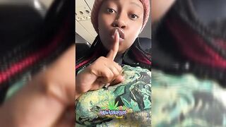 Amahle Showing Her Boobs On Flight