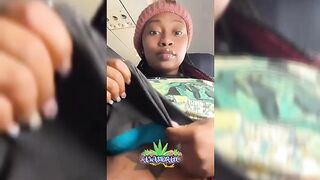 Amahle Showing Her Boobs On Flight