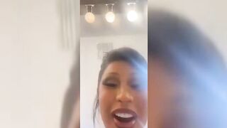 Cardi B Flaunting Her Boobs