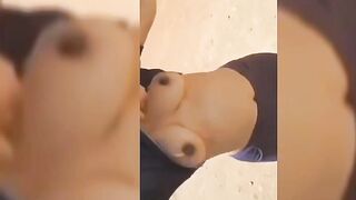 Kenyan Babe Flashing Her Tits