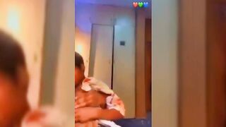 Kunle Sucking Girlfriend's Breast
