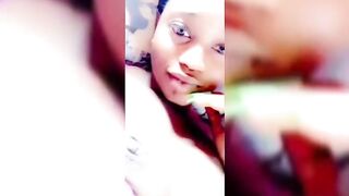 Naija Bad Girl Sucking Her Soft Boobs