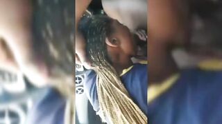 Ghana Big Boy Getting Blowjob In Car