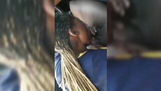 Ghana Big Boy Getting Blowjob In Car