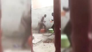 Busoga University Girls Recorded Bathing Outside