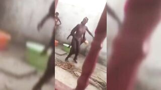 Busoga University Girls Recorded Bathing Outside