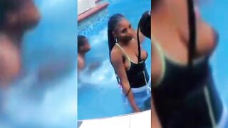Boobs Exposed In Swimming Pool