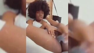 Eva Enjoying Cloud Nine With Her Dildo