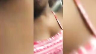 Naughty Girl Displaying Her Soft Boobs On Video Call