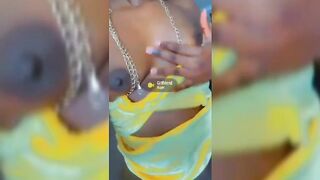 Naija Girl Feeling Tits And Punani