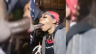 BBC Deepthroat Made Him Cum Quick