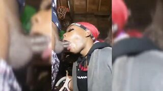 BBC Deepthroat Made Him Cum Quick