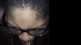 Amateur Nerd Giving Blowjob