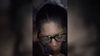 Amateur Nerd Giving Blowjob