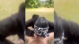 Giving Me Blowjob On Picnic
